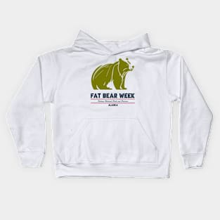 alaska Bear Shillhoutte Kids Hoodie